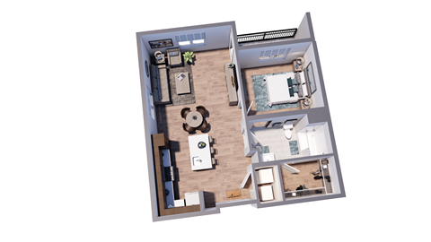 1 bed 1 bath _UNIT A1 DELUXE at The Virginia, Seguin